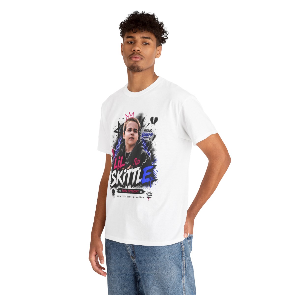 Adult Lil Skittle Young Legend White Tee product photo